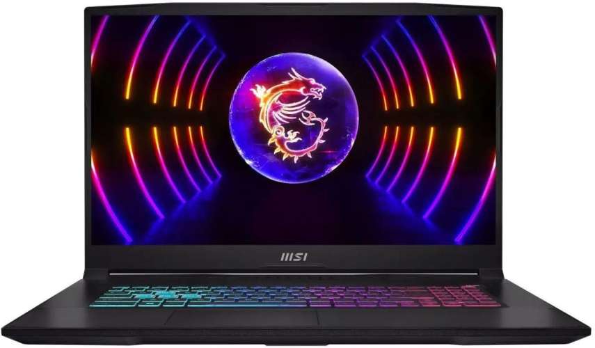 Ноутбук игровой MSI Katana 17 B13UCX-1428XRU 17.3", IPS, Intel Core i5 13420H 2.1ГГц, 8-ядерный, 16ГБ DDR5, 512ГБ SSD,  NVIDIA GeForce  RTX 2050 - 4 ГБ, без операционной системы, черный [9s7-17l541-14